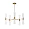 Maxim Lighting Krevat 10-Light Chandelier, Black/Natural Aged Brass 24825SWBKNAB - alternate 1
